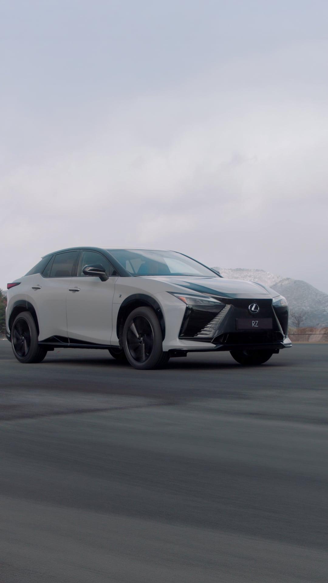 Lexus RZ. Prototype vehicle shown. Not available for purchase.